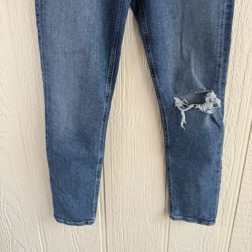 Agolde Nico High Rise Slim Shoreline Distressed Jeans size 28